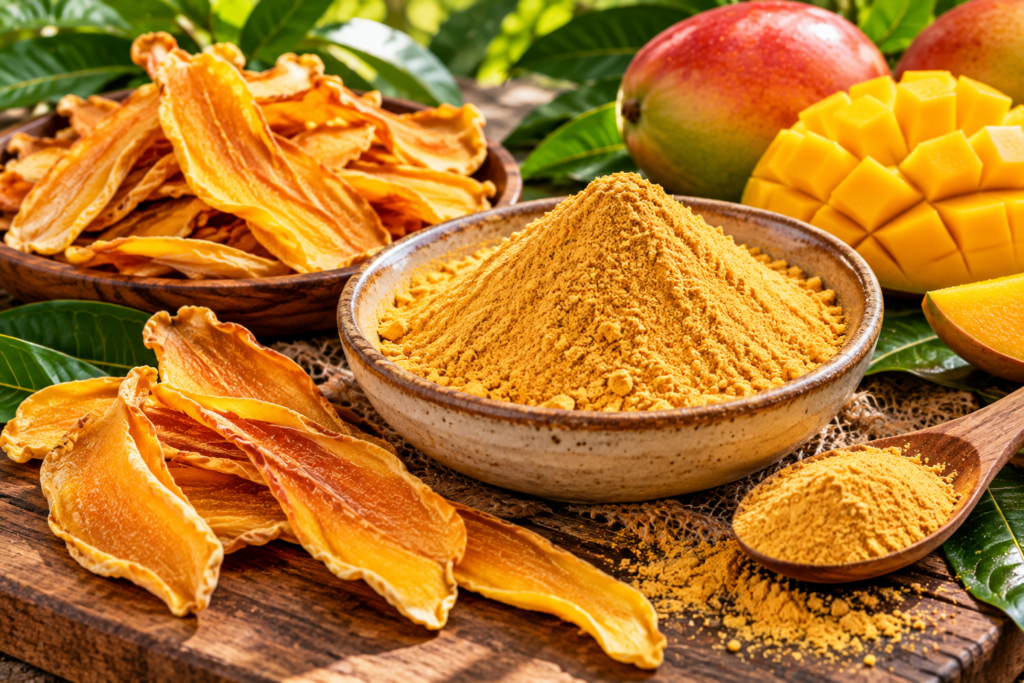Golden Mango Powder and Dried Slices