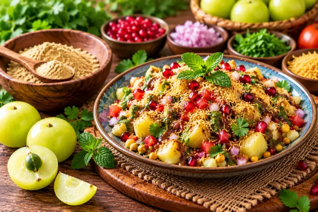 Amla Powder Recipes: Easy Indian Ways to Use Amla Powder 4 Indian chaat seasoned with amla powder