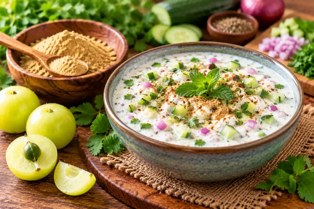 Amla Powder Recipes: Easy Indian Ways to Use Amla Powder 3 Amla powder recipes with homemade raita