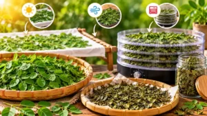 How to dry moringa leaves at home using simple drying methods